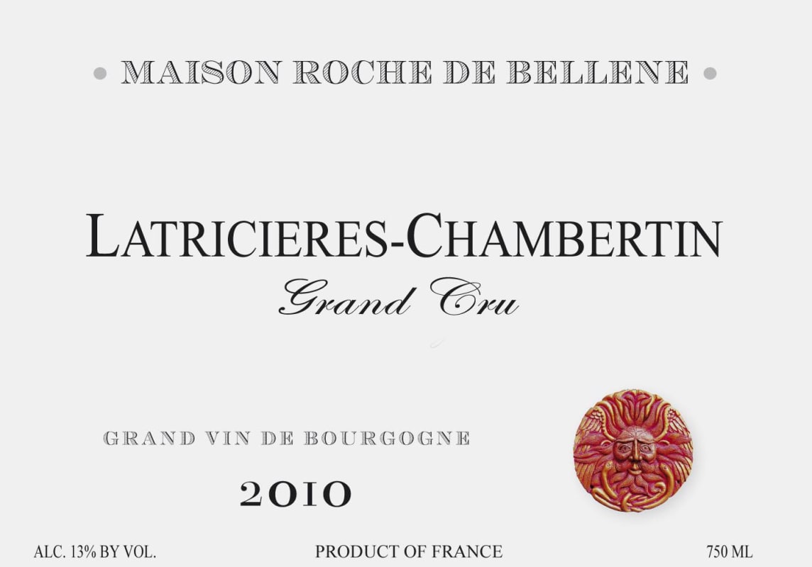 Maison Roche de Bellene Latricieres-Chambertin Grand Cru 2010 Front Label