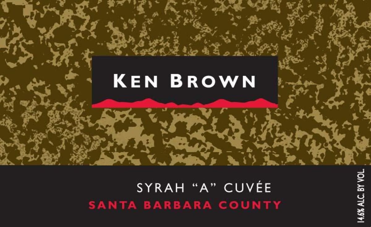Ken Brown A Cuvee Syrah 2008 Front Label