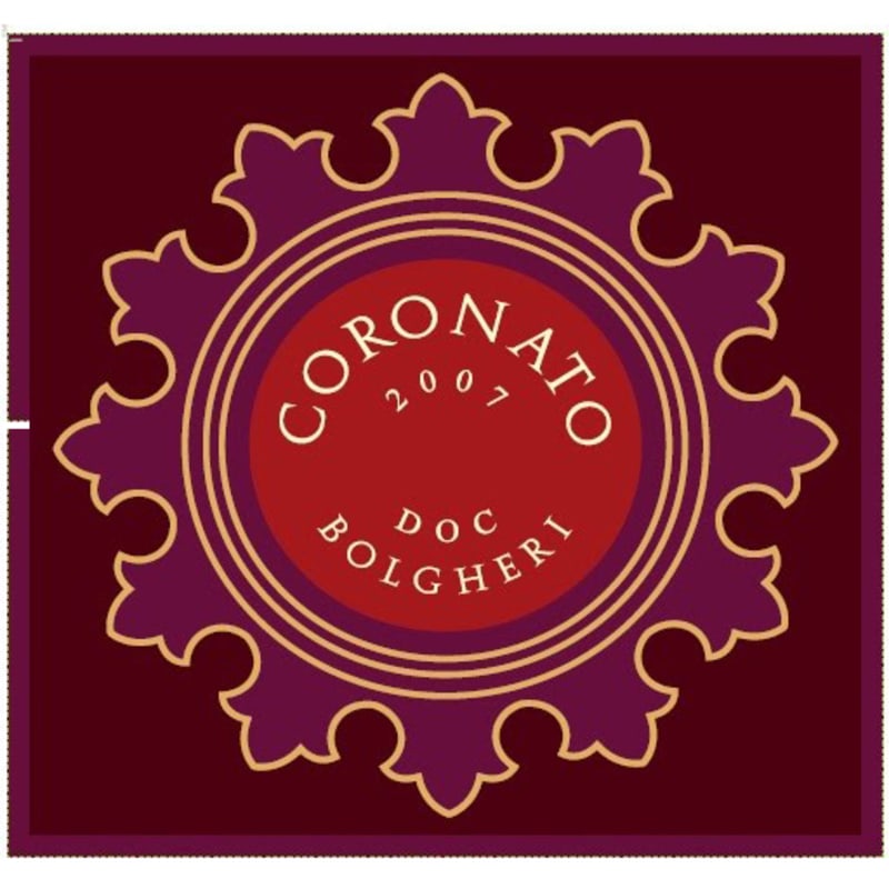 Tenuta di Biserno Coronato 2007 Front Label