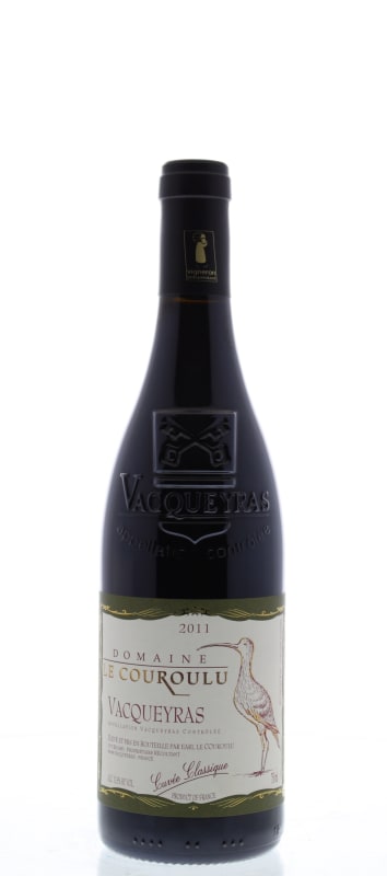 Domaine le Couroulu Vacqueyras Cuvee Classique 2011 Front Bottle Shot
