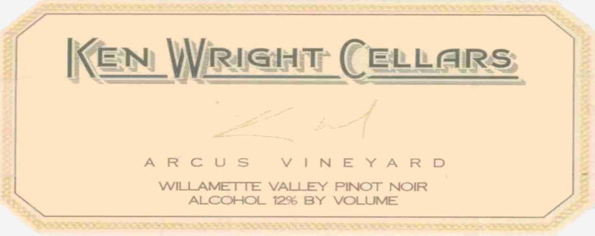 Ken Wright Cellars Arcus Vineyard Pinot Noir 2001 Front Label