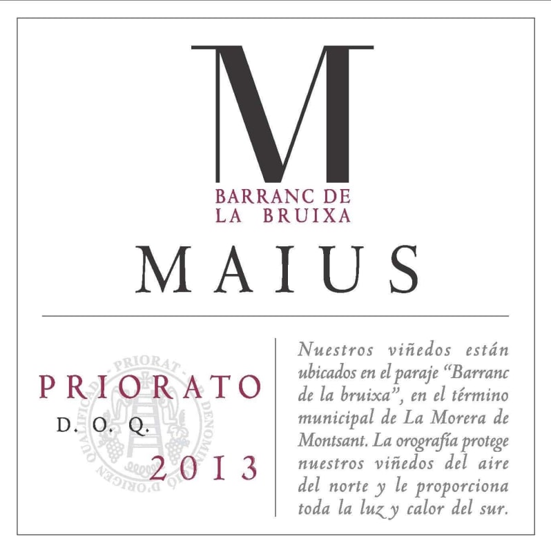Maius Classic 2013 Front Label