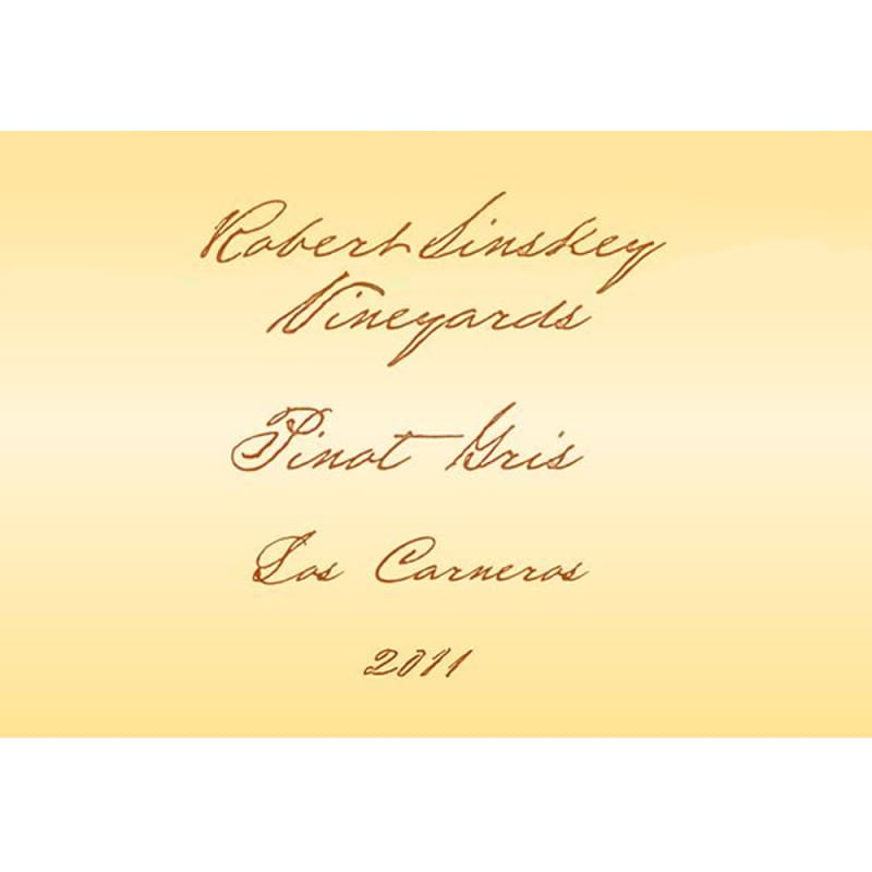 Robert Sinskey Pinot Gris 2011 Front Label