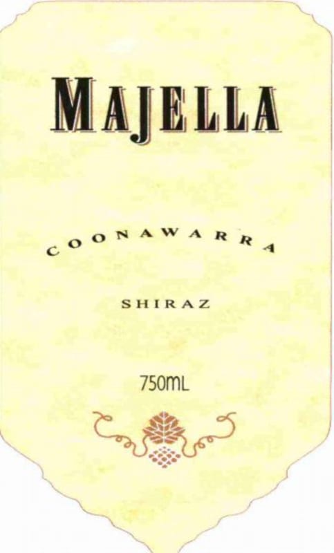 Majella Shiraz 2010 Front Label