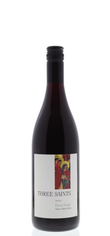 Three Saints Pinot Noir 2010 Front Bottle Shot