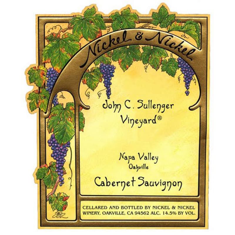 Nickel & Nickel John C. Sullenger Vineyard Cabernet Sauvignon 2012 Front Label