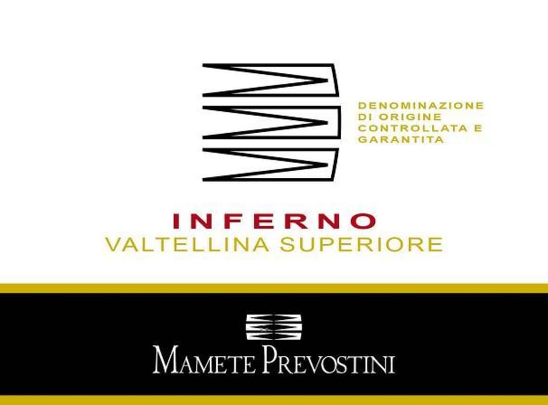 Mamete Prevostini Valtellina Superiore Inferno 2010 Front Label