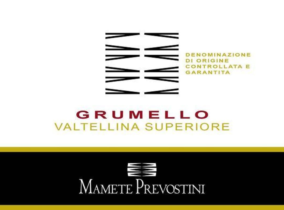 Mamete Prevostini Valtellina Superiore Grumello 2010 Front Label
