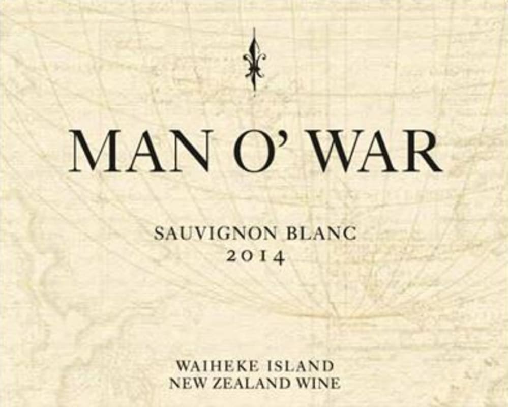 Man O' War Sauvignon Blanc 2014 Front Label