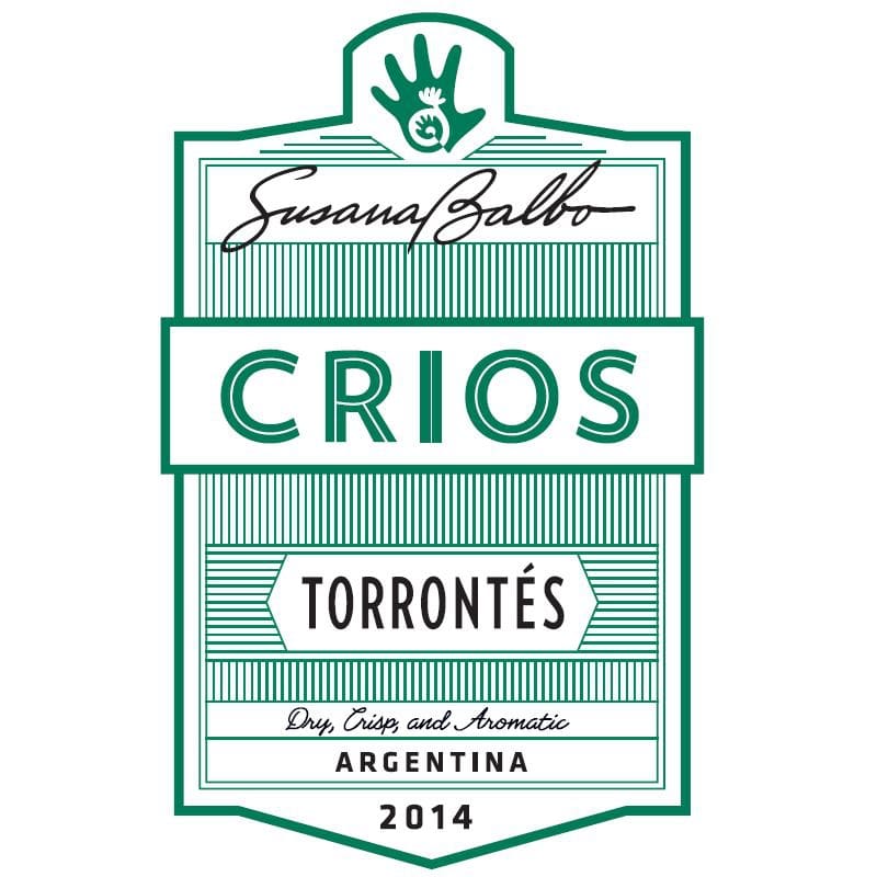 Crios de Susana Balbo Torrontes 2014 Front Label