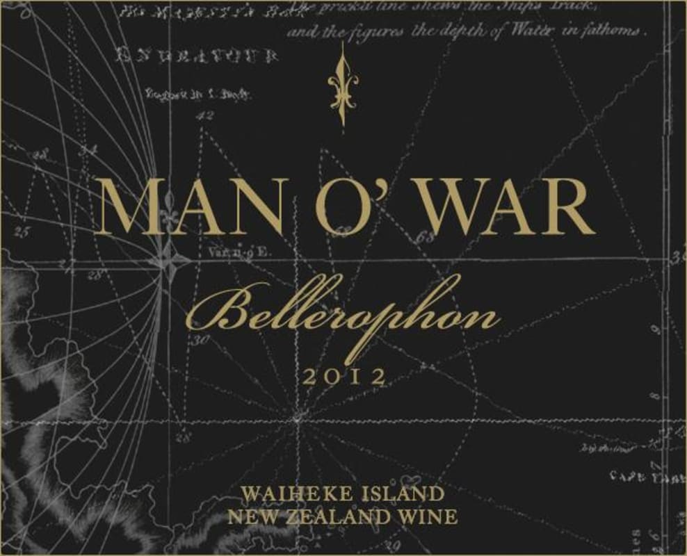 Man O' War Bellerophon 2012 Front Label