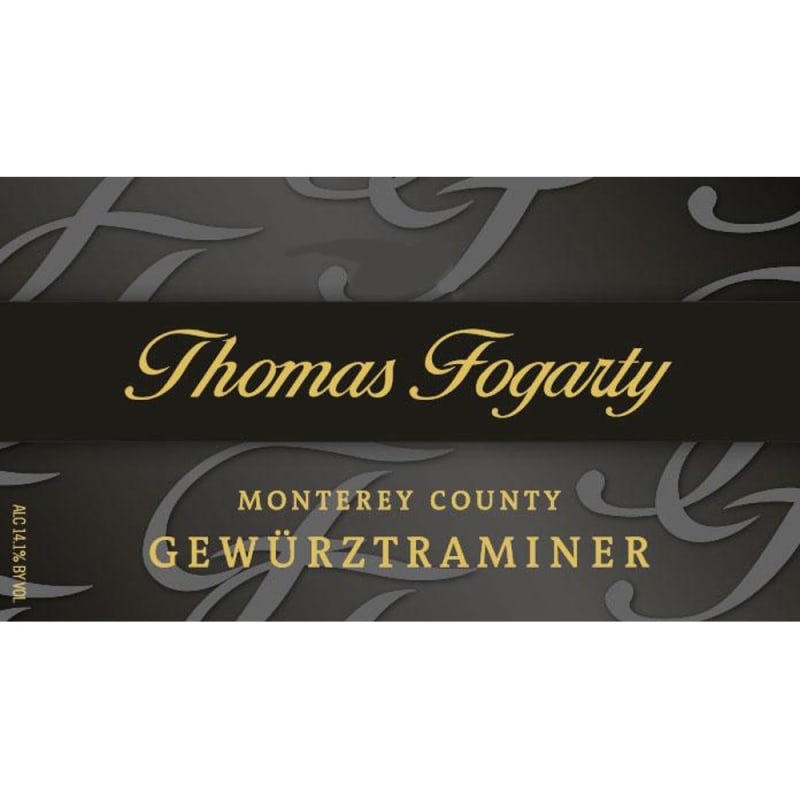 Fogarty Monterey Guwurztraminer 2012 Front Label