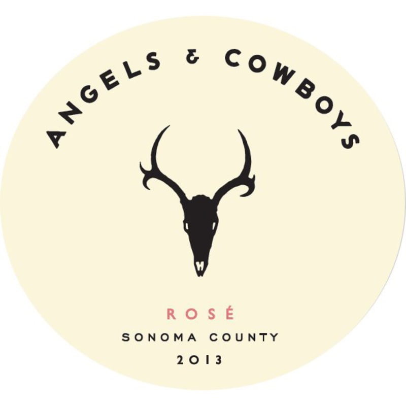 Angels & Cowboys Rose 2013 Front Label