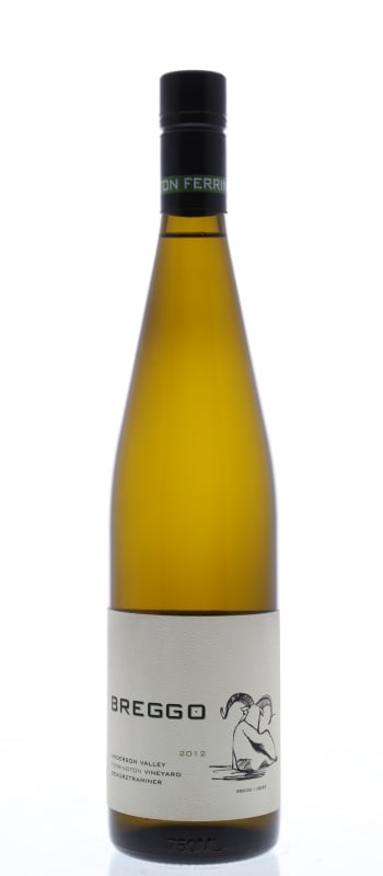 Breggo Cellars Ferrington Vineyard Gewürztraminer 2012 Front Bottle Shot