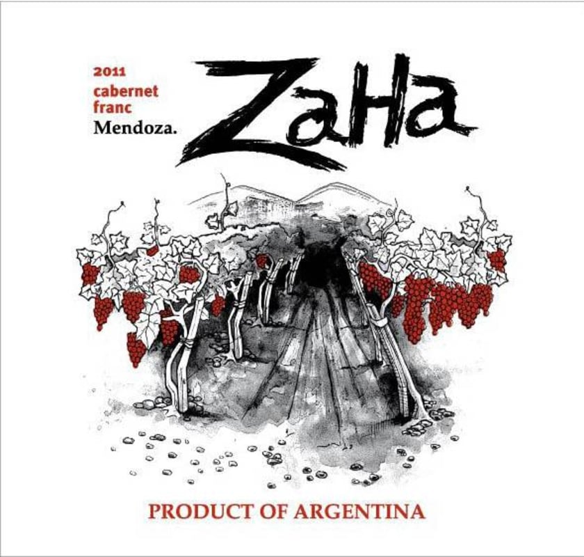 Manos Negras Zaha Cabernet Franc 2011 Front Label