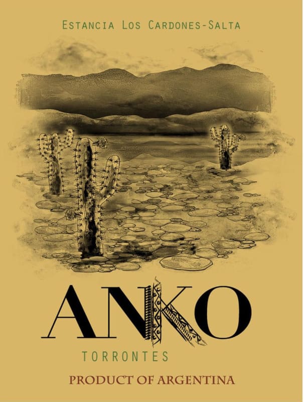 Manos Negras Anko Torrontes 2013 Front Label