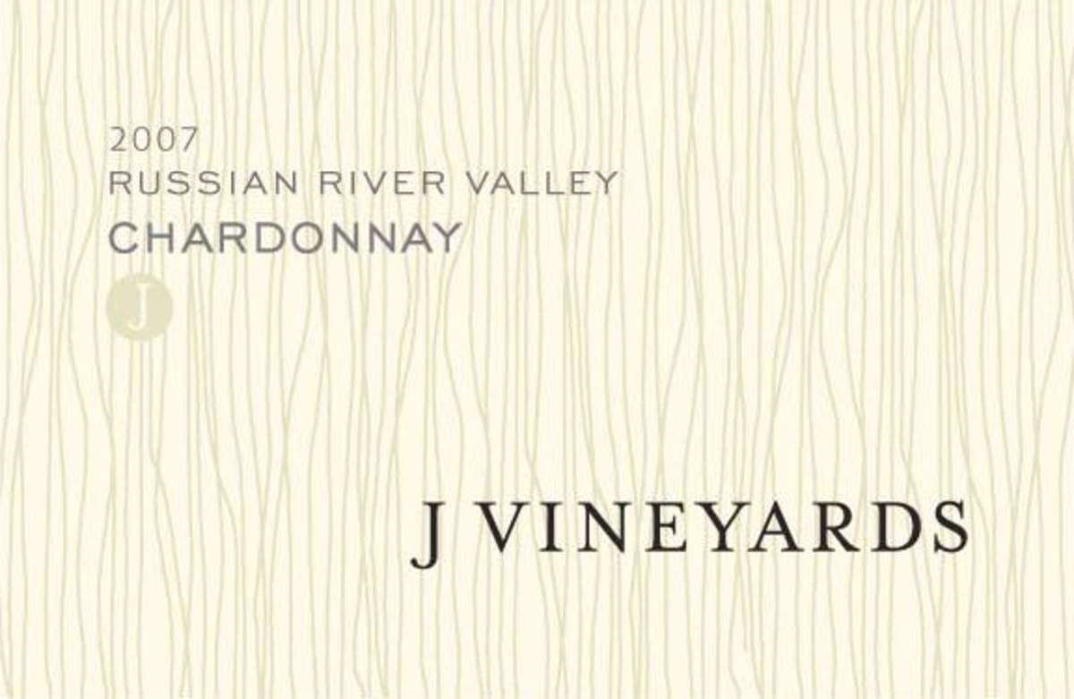 J Vineyards Russian River Chardonnay 2007 Front Label
