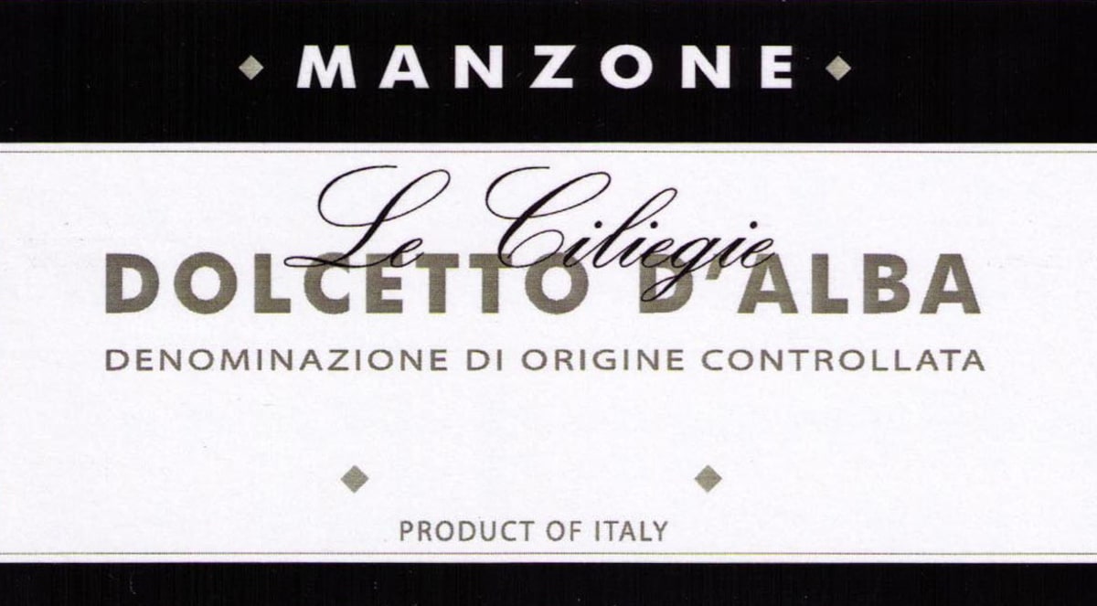 Manzone Le Ciliegie Dolcetto d'Alba 2009 Front Label