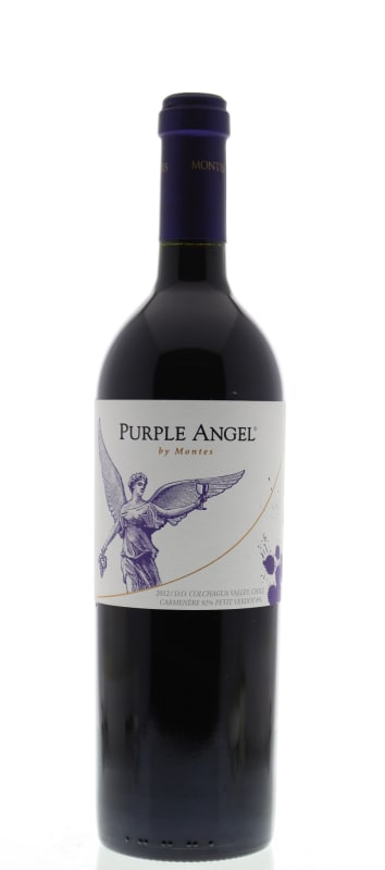Montes Purple Angel Apalta Vineyard Carmenere 2012 Front Bottle Shot