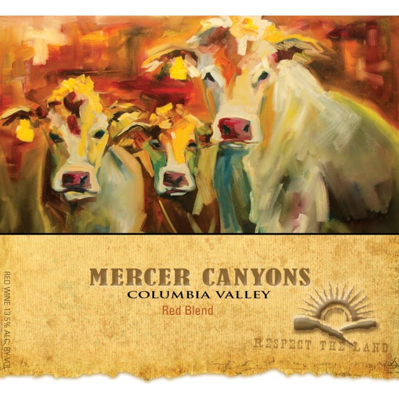 Mercer Canyons Red Blend 2011 Front Label