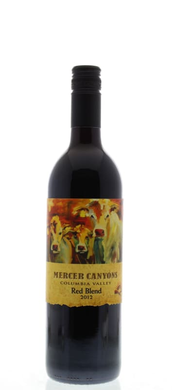 Mercer Canyons Red Blend 2012 Front Bottle Shot