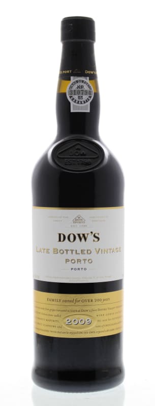 Dow's Late Bottled Vintage 2009 Front Bottle Shot