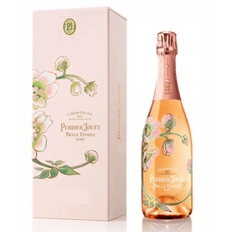 Perrier-Jouet Rose Belle Epoque with Gift Box 2005 Front Label
