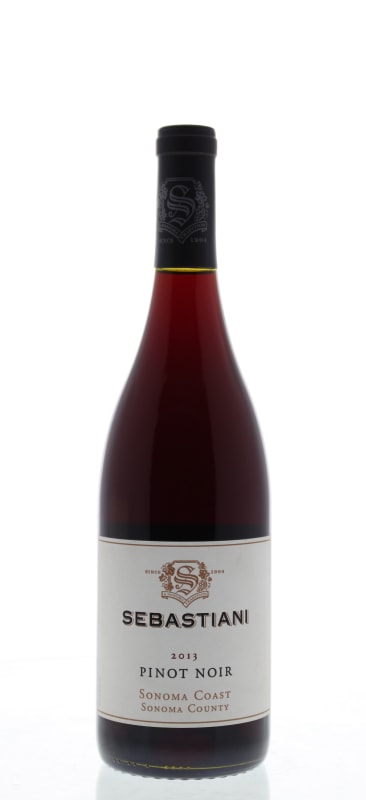 Sebastiani Sonoma Coast Pinot Noir 2013 Front Bottle Shot