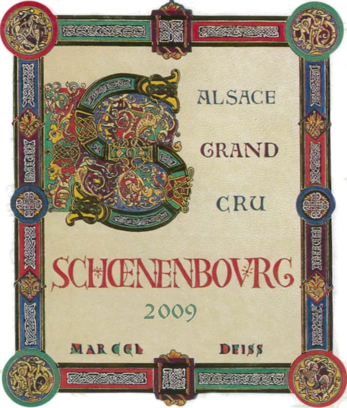 Marcel Deiss Schoenenbourg Grand Cru 2009 Front Label