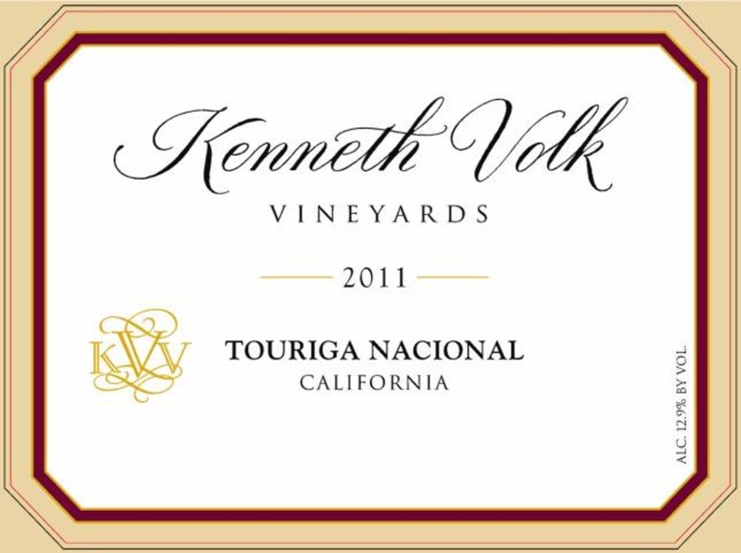 Kenneth Volk Touriga Nacional 2011 Front Label