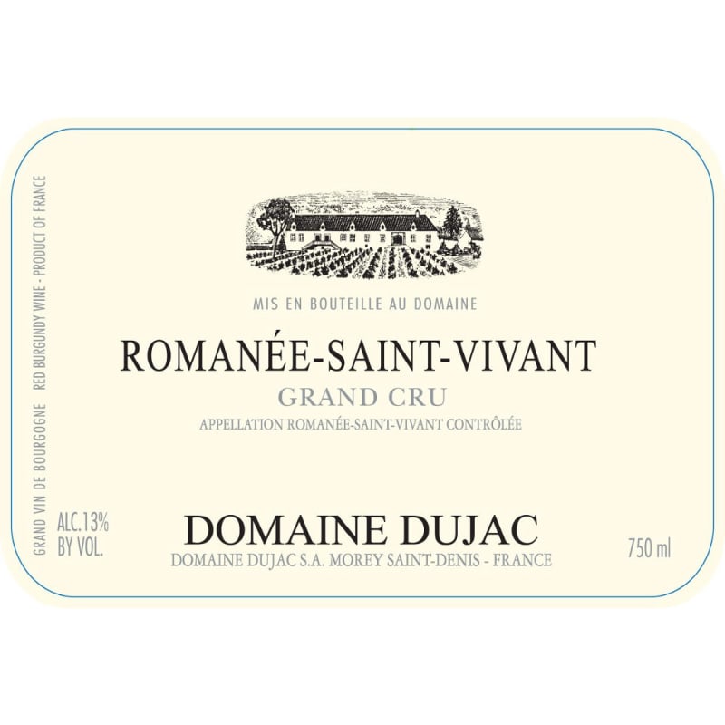 Domaine Dujac Romanee Saint Vivant Grand Cru 2007 Front Label