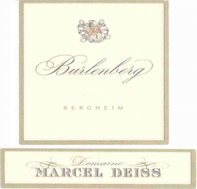 Marcel Deiss Burlenberg 2006 Front Label