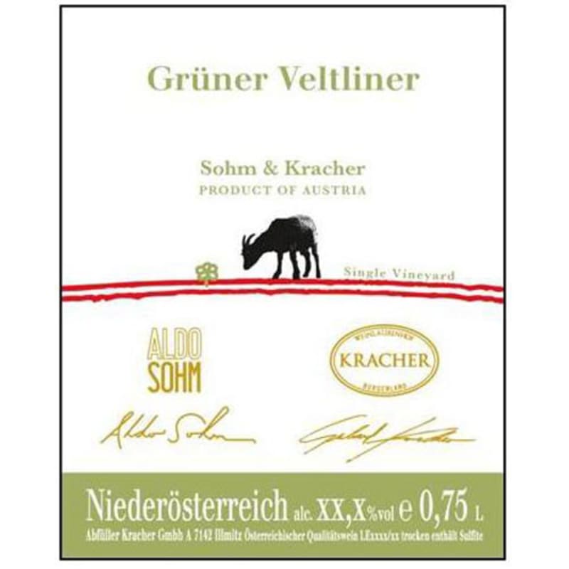 Sohm & Kracher Single Vineyard Gruner Veltliner 2009 Front Label