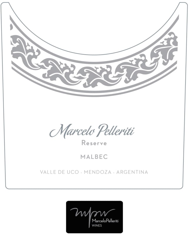 Marcelo Pelleriti Reserve Malbec 2013 Front Label