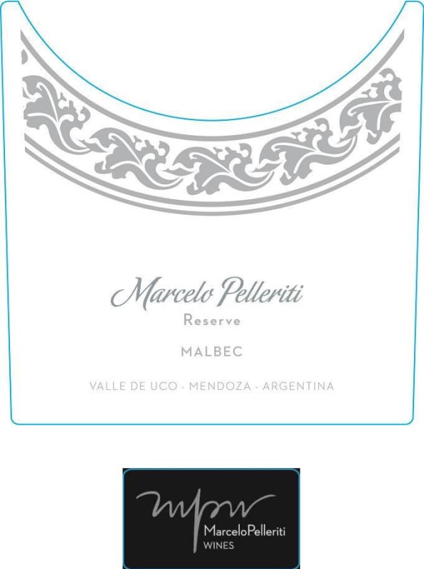 Marcelo Pelleriti Reserve Malbec 2010 Front Label
