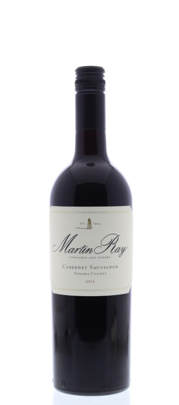 Martin Ray Sonoma County Cabernet Sauvignon 2012 Front Bottle Shot