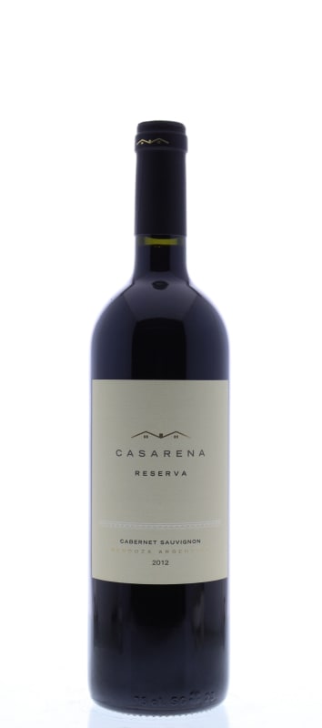 Casarena Reservado Cabernet Sauvignon 2012 Front Bottle Shot