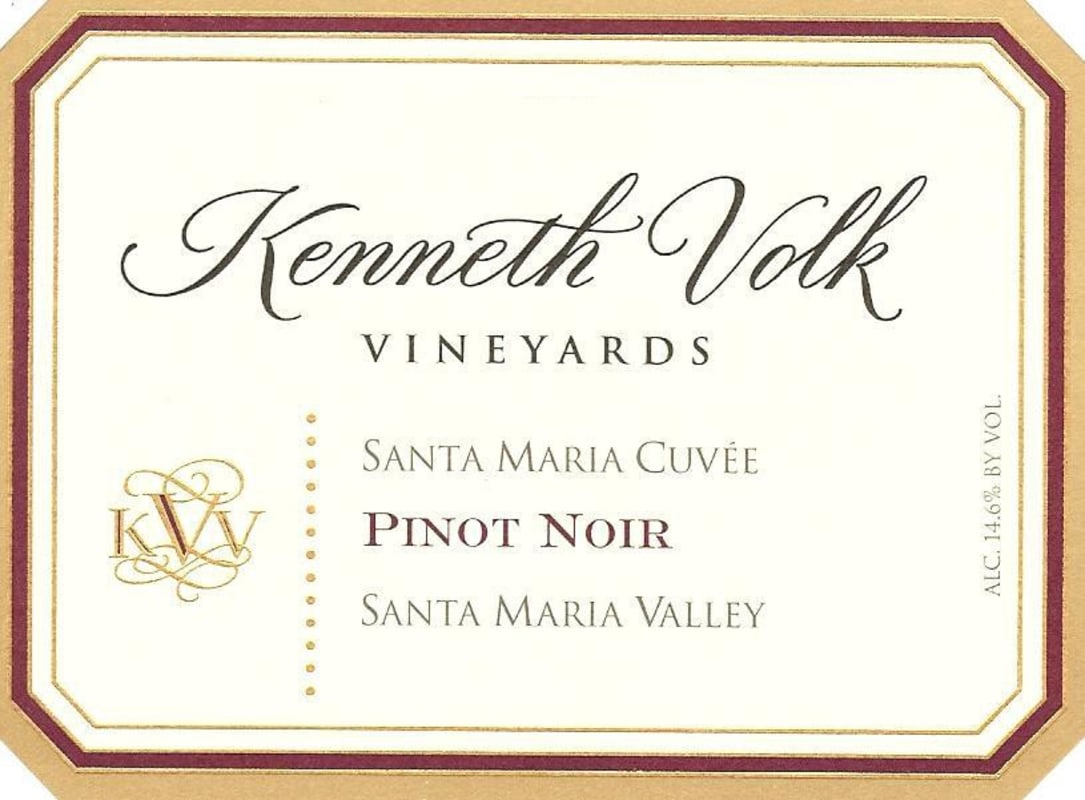 Kenneth Volk Santa Maria Cuvee Pinot Noir 2009 Front Label