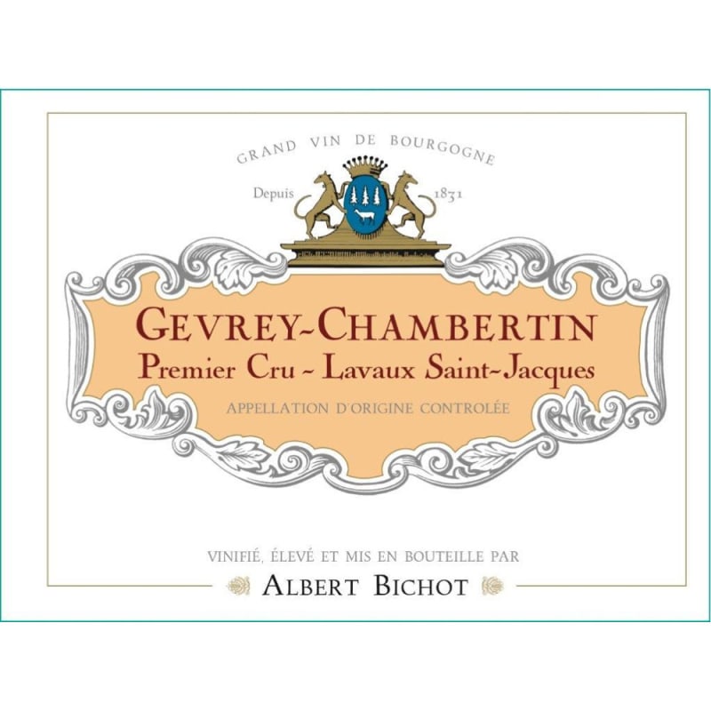 Albert Bichot Gevrey-Chambertin Premier Cru Lavaux Saint Jacques 2012 Front Label