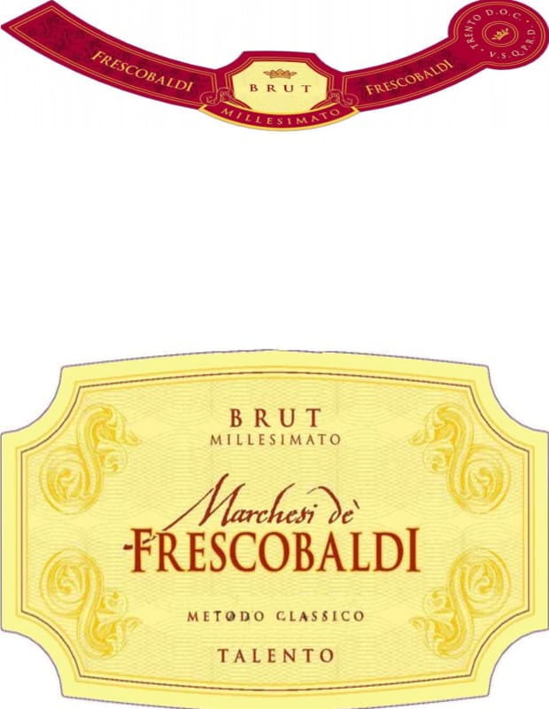 Frescobaldi Brut Millesimato Trento 2009 Front Label