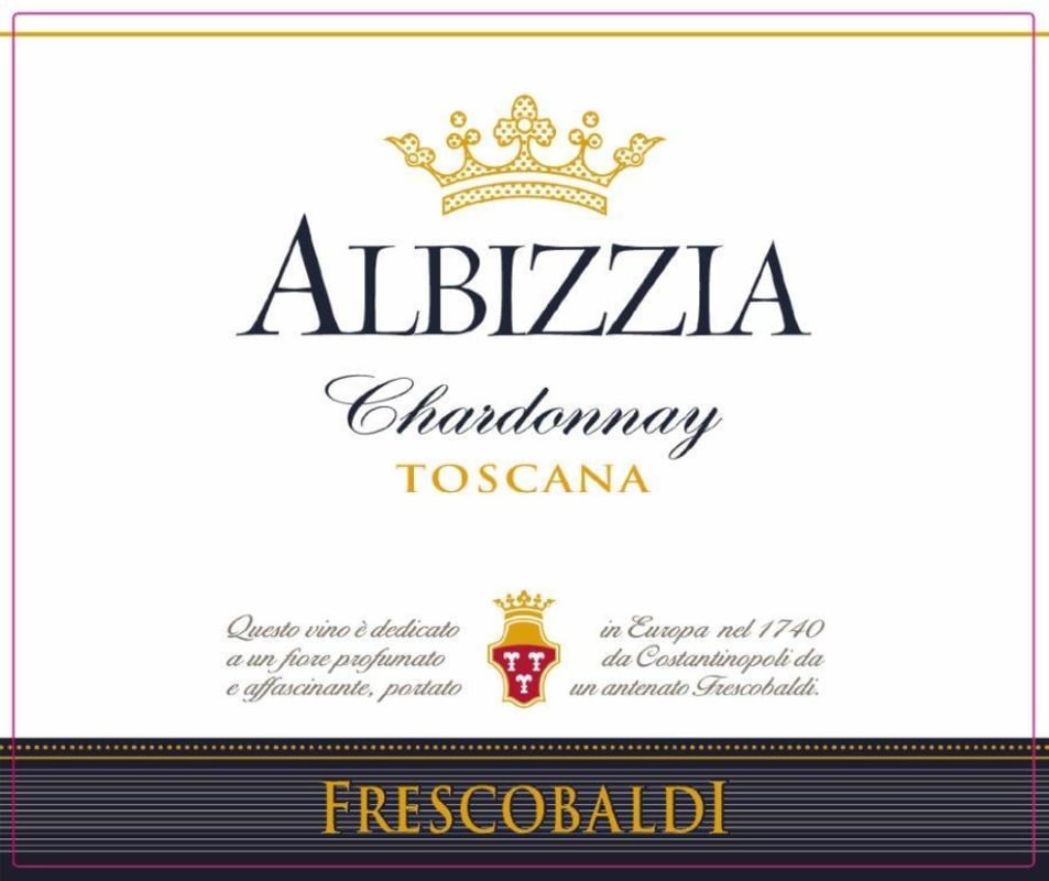 Frescobaldi Albizzia Toscana Chardonnay 2015 Front Label