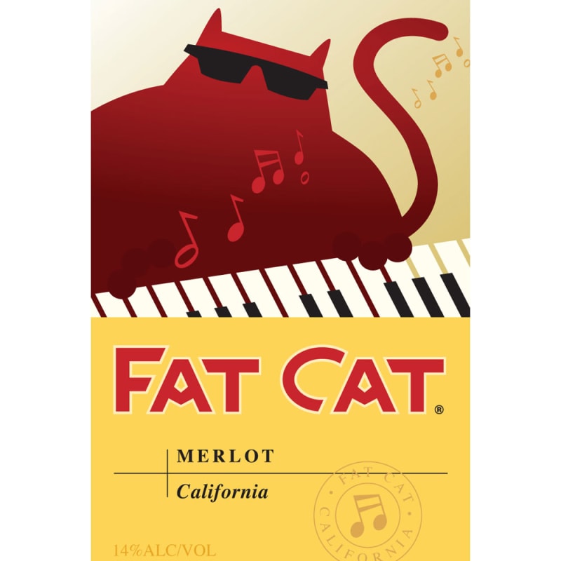 Fat Cat Cellars Merlot 2012 Front Label