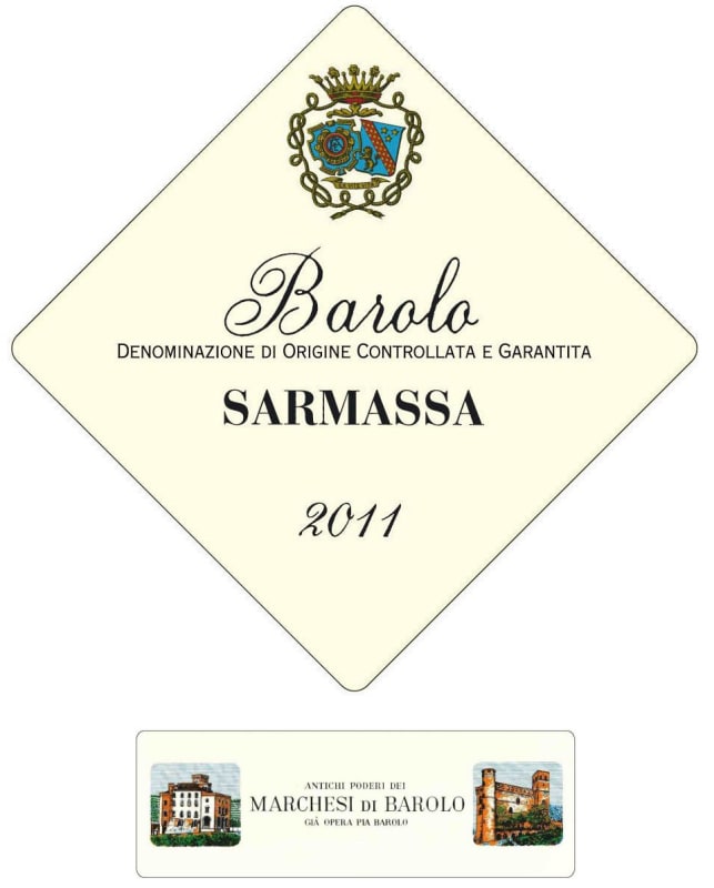 Marchesi di Barolo Sarmassa Barolo 2011 Front Label