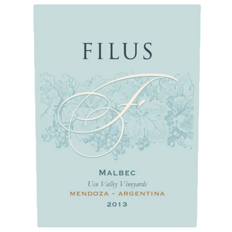 Filus Malbec 2013 Front Label