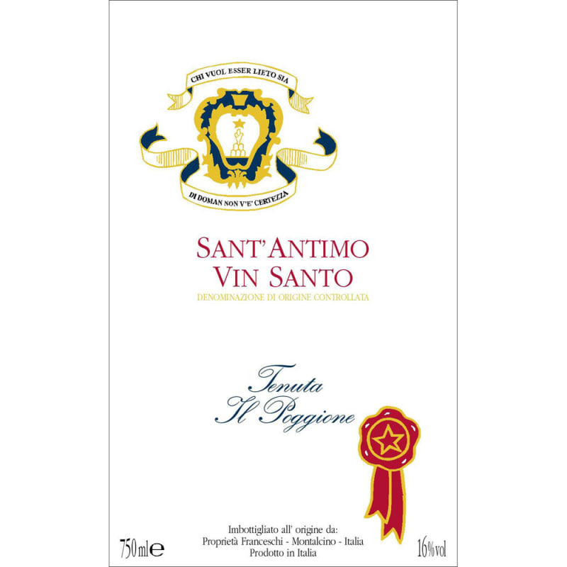 Il Poggione Vin Santo (500ML) 2004 Front Label