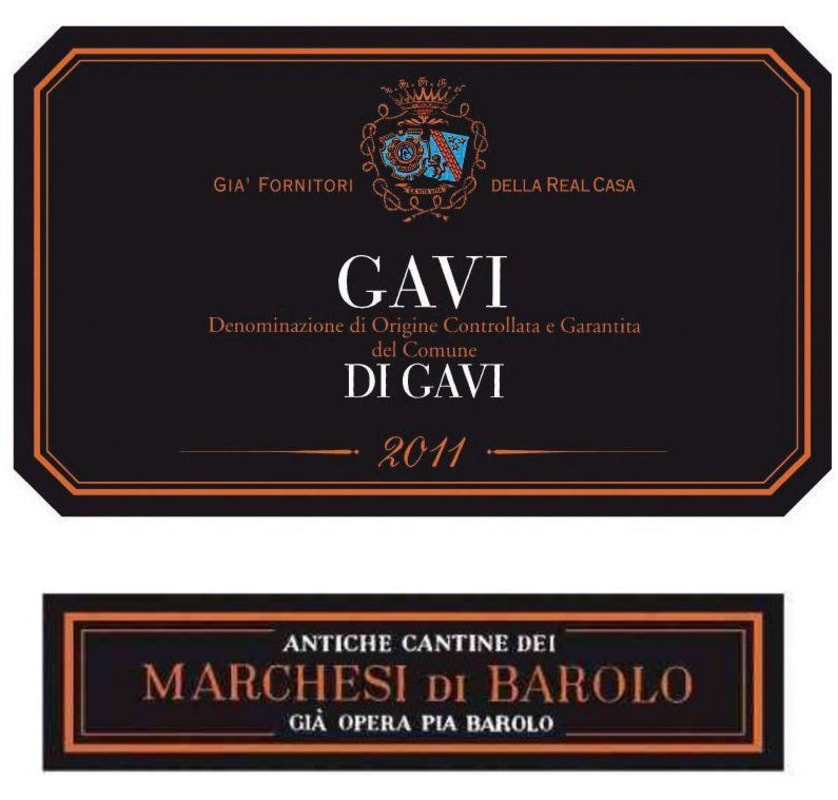 Marchesi di Barolo Gavi di Gavi 2011 Front Label