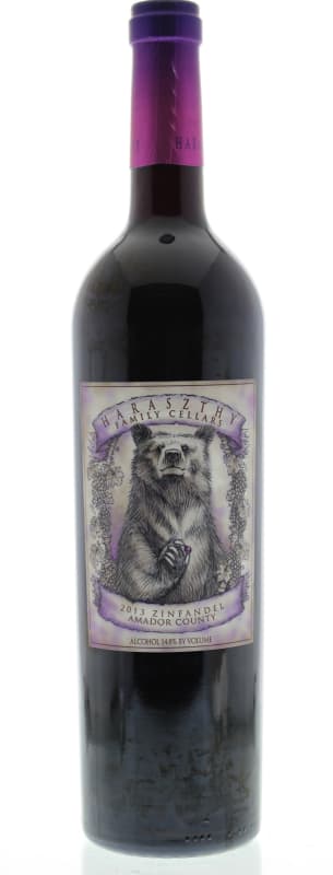 Haraszthy Family Cellars Amador County Zinfandel 2013 Front Bottle Shot