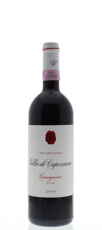 Capezzana Villa di Carmignano 2009 Front Bottle Shot