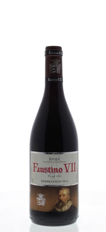 Faustino VII Tempranillo 2012 Front Bottle Shot