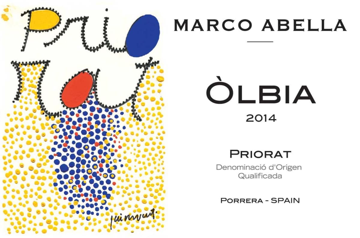 Marco Abella Olbia Priorat Blanc 2014 Front Label